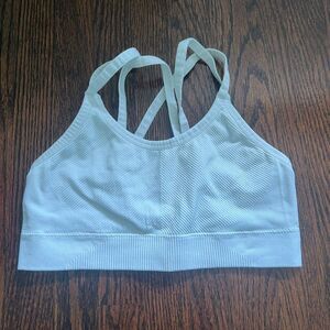 Cross back sports bra